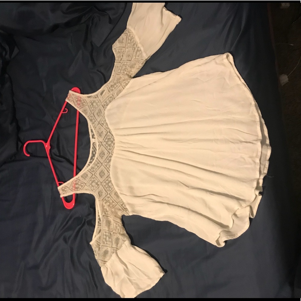 White lace PinkBlush top